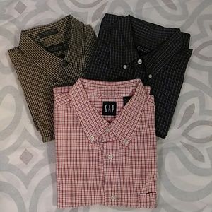 BUNDLE 3 SHIRTS SHORT SLEEVE SIZE L